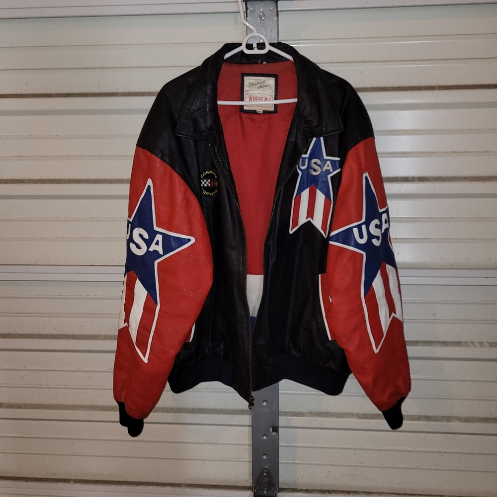 Leather coat